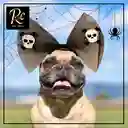 Diadema Moño Negra Con Calaveras - Accesorio Gótico Halloween - Regalos Chic