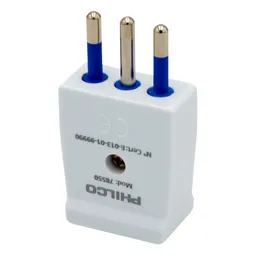 Enchufe Macho Vertical Philco 2p+t Blanco