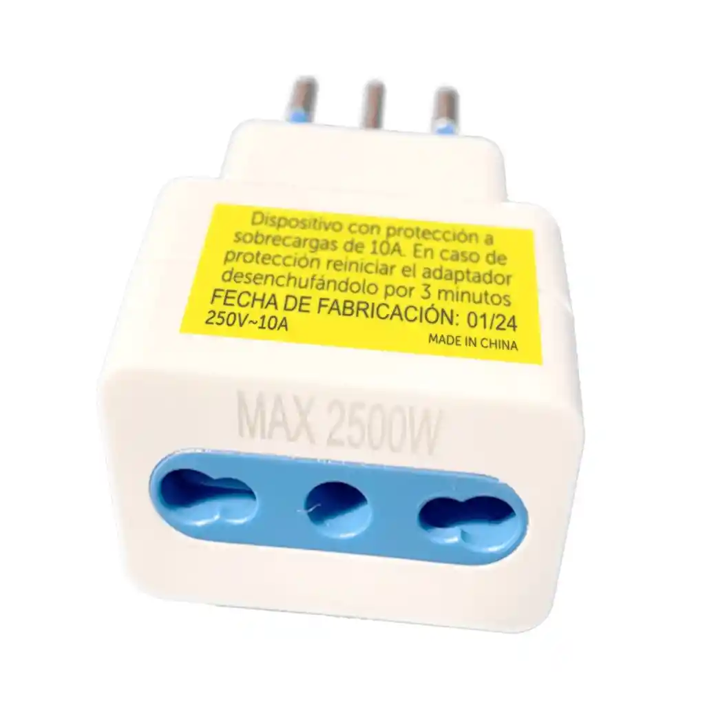 Enchufe Adaptador Bipaso Macrotel 10/16 2500w