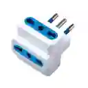 Enchufe Adaptador Triple Bipaso Macrotel 10/16 2500w