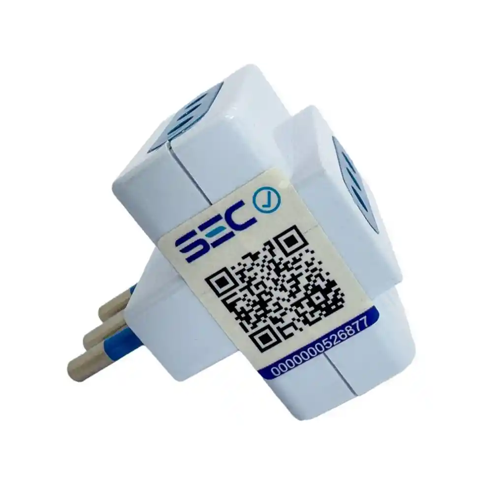 Enchufe Adaptador De Pared 3 Tomas Tm-800102wh Tecmaster