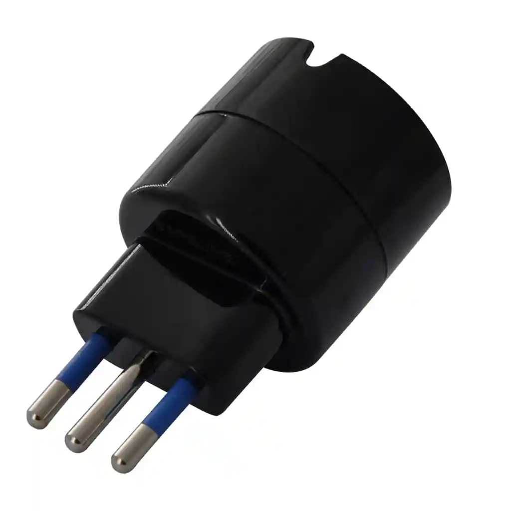 Adaptador Schuko 10a 250v 1500w Protección Me-1109n Macrotel