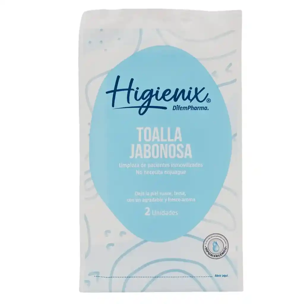 Toalla Jabonosa Higienix X2 Unidades