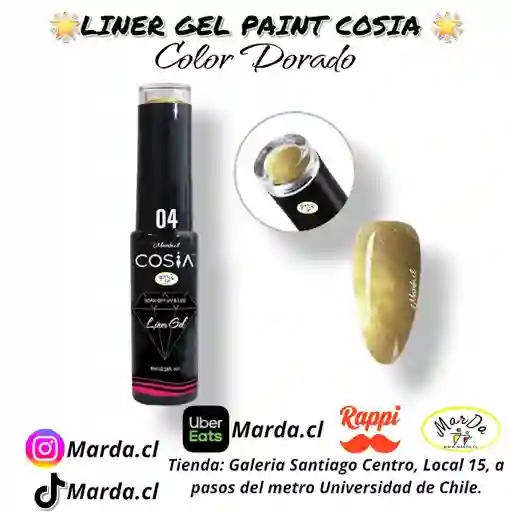 Liner Gel Paint Cosia Dorado