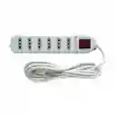 Alargador Eléctrico 3 Mts 6 Pos Blanco
