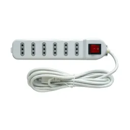 Alargador Eléctrico 3 Mts 6 Pos Blanco