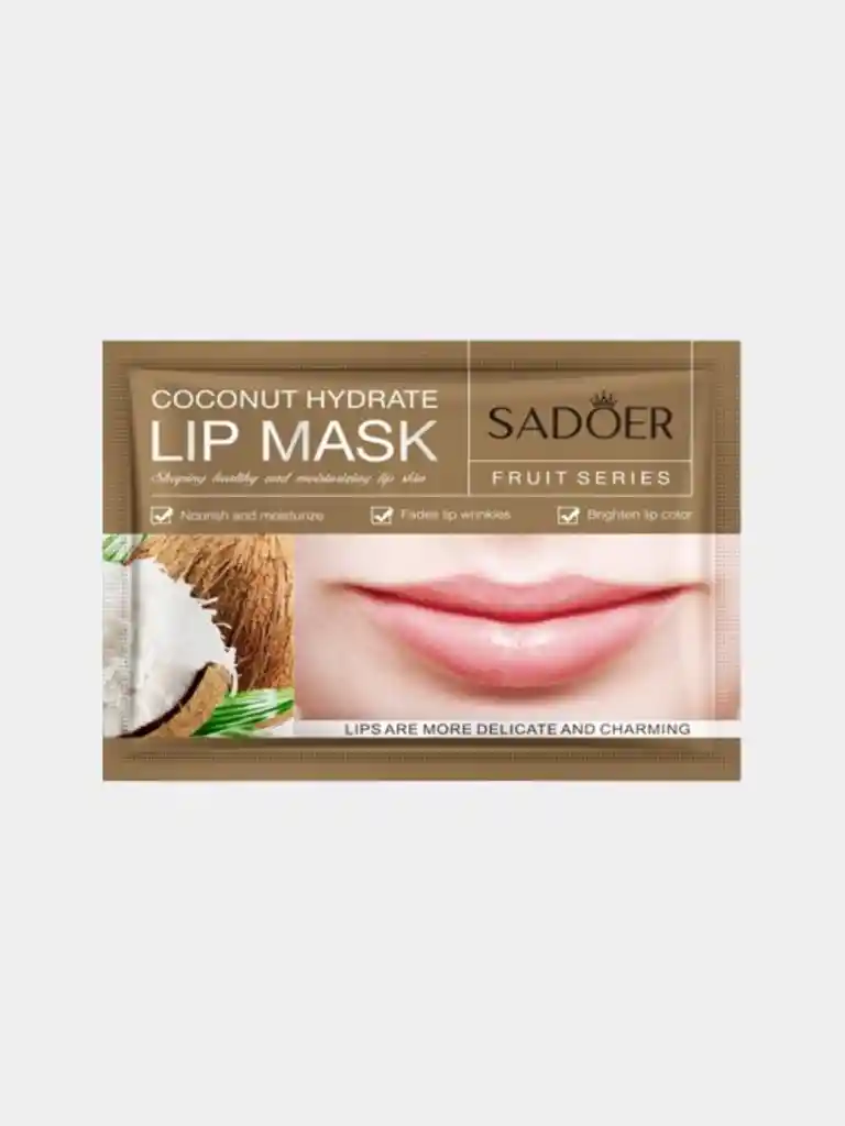 Mascarilla Labial Sadoer Hidratante De Coco