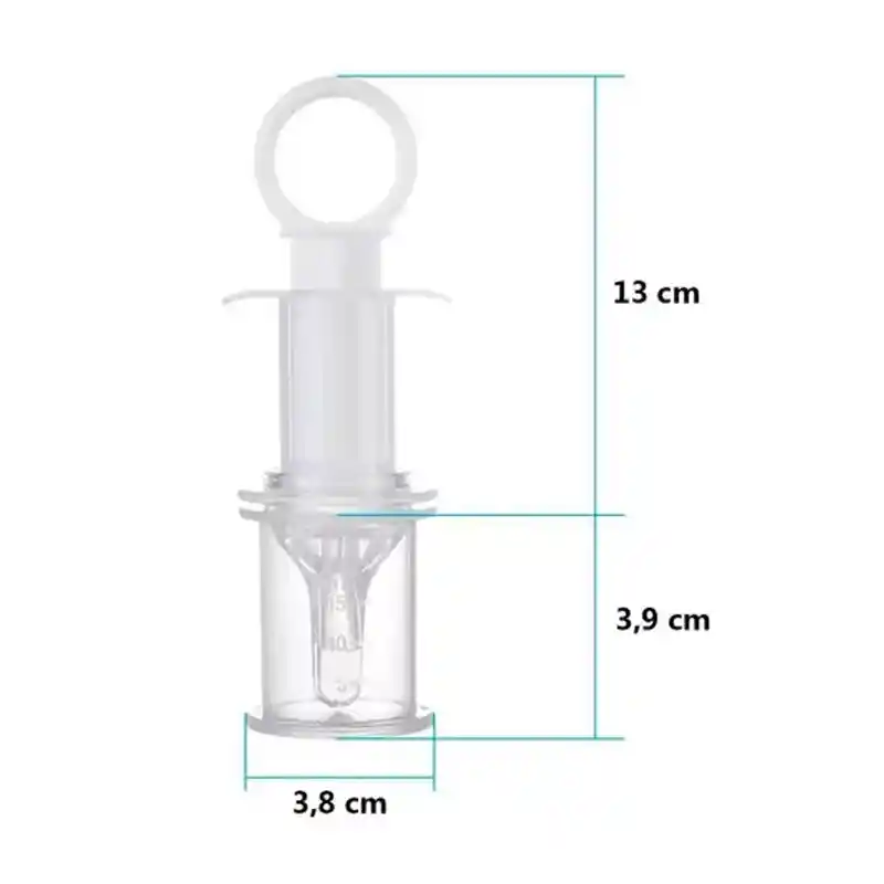 Mamadera Chupete Dosificador De Medicamentos Jeringa Bebe (blanco)
