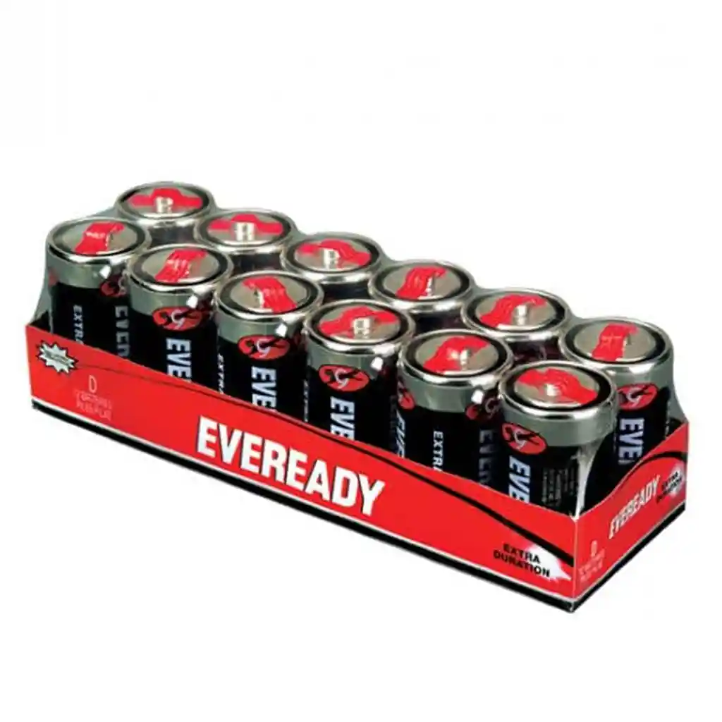 Pack 12 Pilas Eveready D Super Heavy Duty