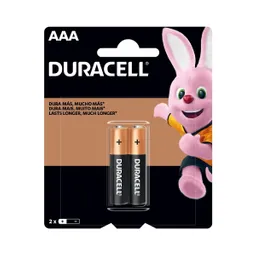 Pack 2 Pilas Duracell Aaa Alcalina Blister