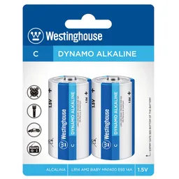 Pack 2 Pilas Dynamo Alcalina C Westinghouse