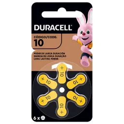 Pack 6 Pilas Duracell Numero 10