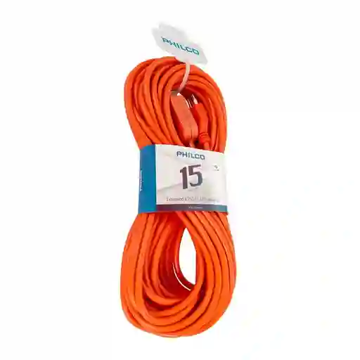 Alargador Extensión Eléctrica 15 Mts Philco