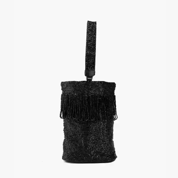 Mini Cartera Fiesta Mostacillas Negro