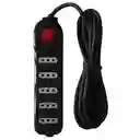 Alargador Eléctrico Macrotel 3 Mts 5 Pos Negro Switch