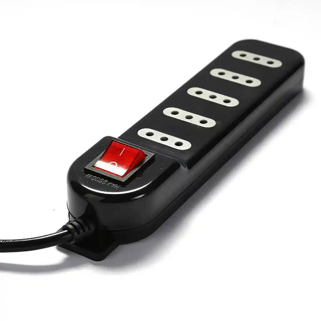 Alargador Eléctrico Macrotel 3 Mts 5 Pos Negro Switch