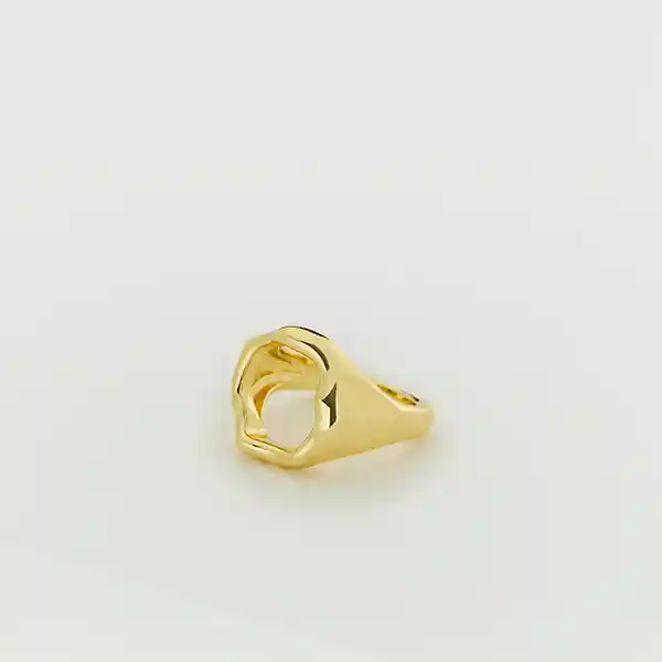 Anillo Irregular M Dorado