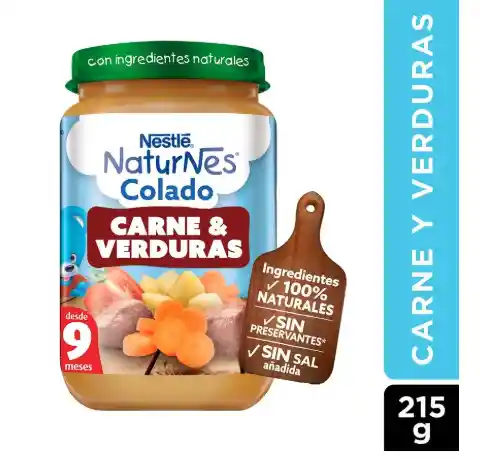 Colado Carne Y Verduras +9 Meses