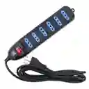 Alargador Eléctrico 6pos 3mt Switch Tm-800100bk Tecmaster