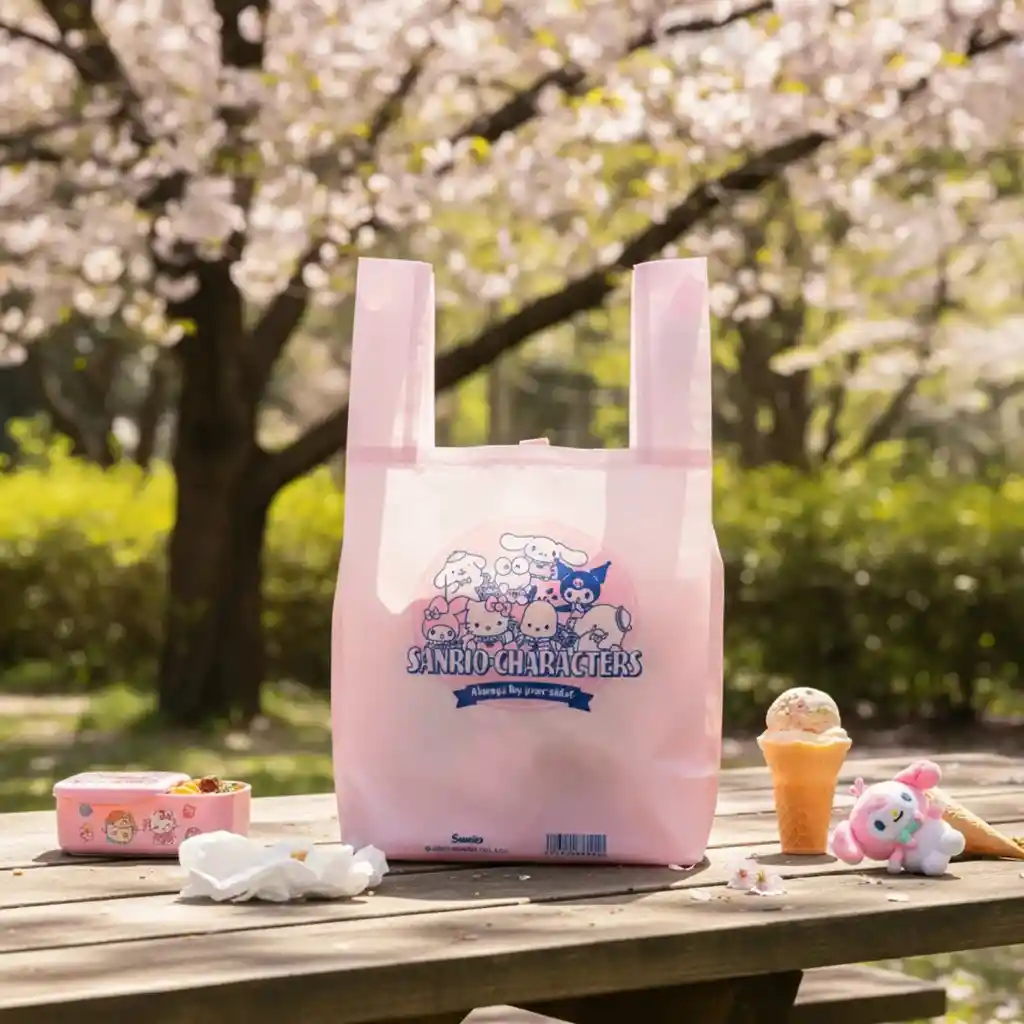 Bolsa De Mano Reutilizable Con Personajes De Sanrio (serie Tienda De Conveniencia)