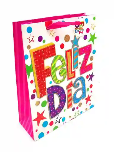 Bolsa De Regalo Grande (l) Feliz Dia