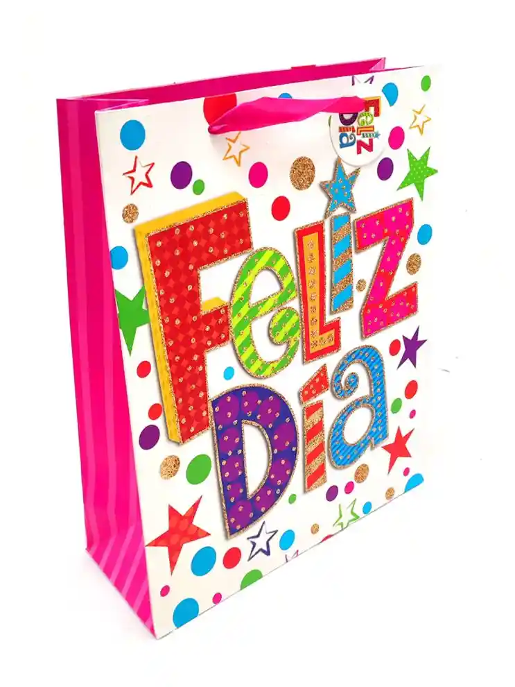 Bolsa De Regalo Grande (l) Feliz Dia
