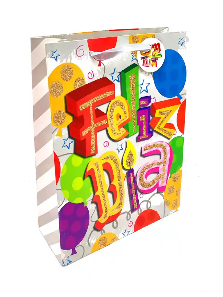 Bolsa De Regalo Grande (l) Feliz Dia