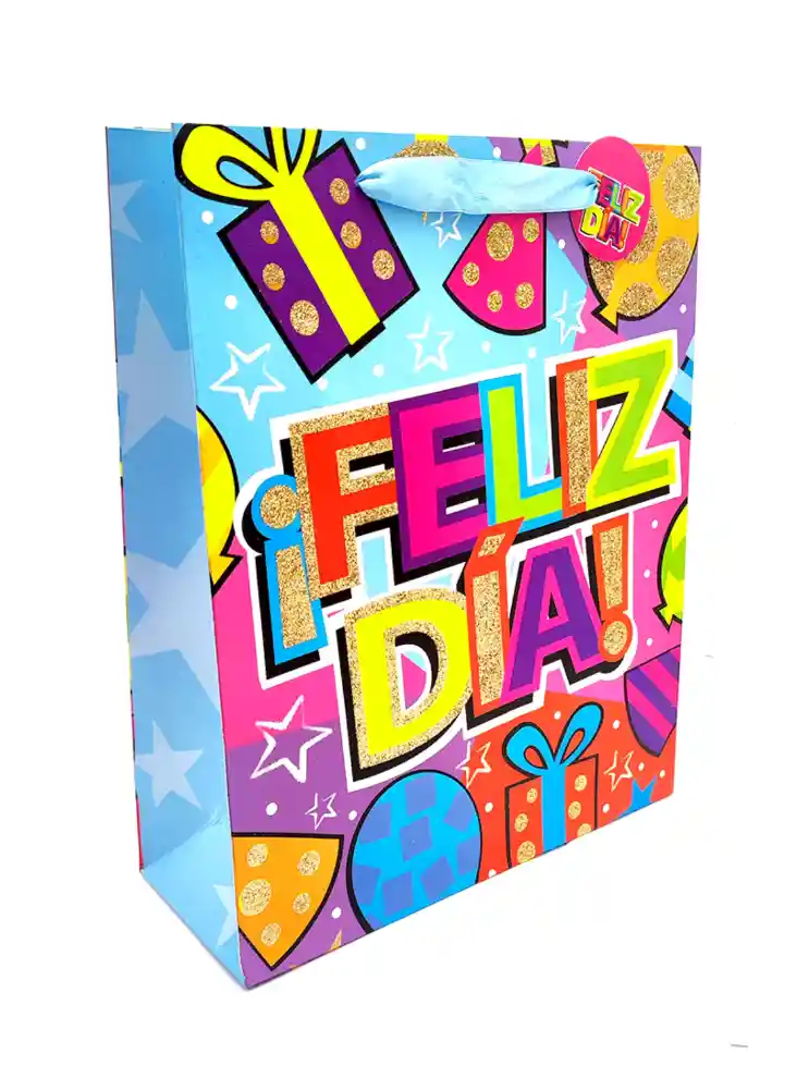 Bolsa De Regalo Grande (l) Feliz Dia