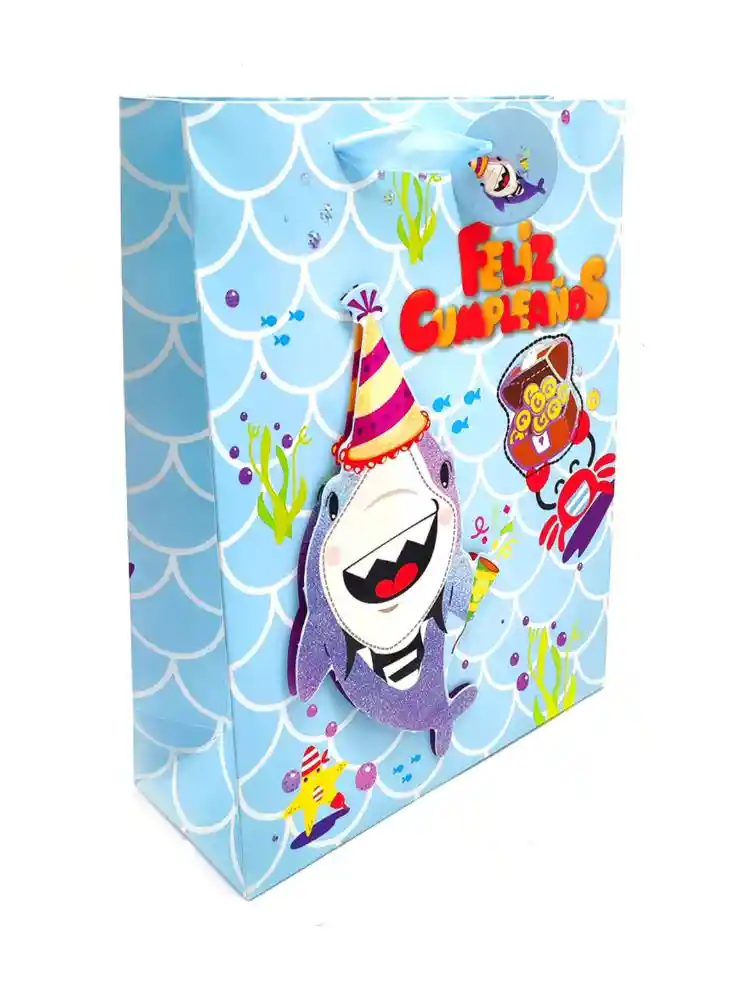 Bolsa De Regalo Grande (l) Feliz Cumpleaños