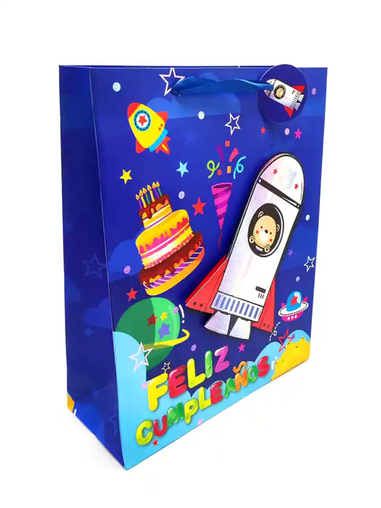 Bolsa De Regalo Grande (l) Feliz Cumpleaños