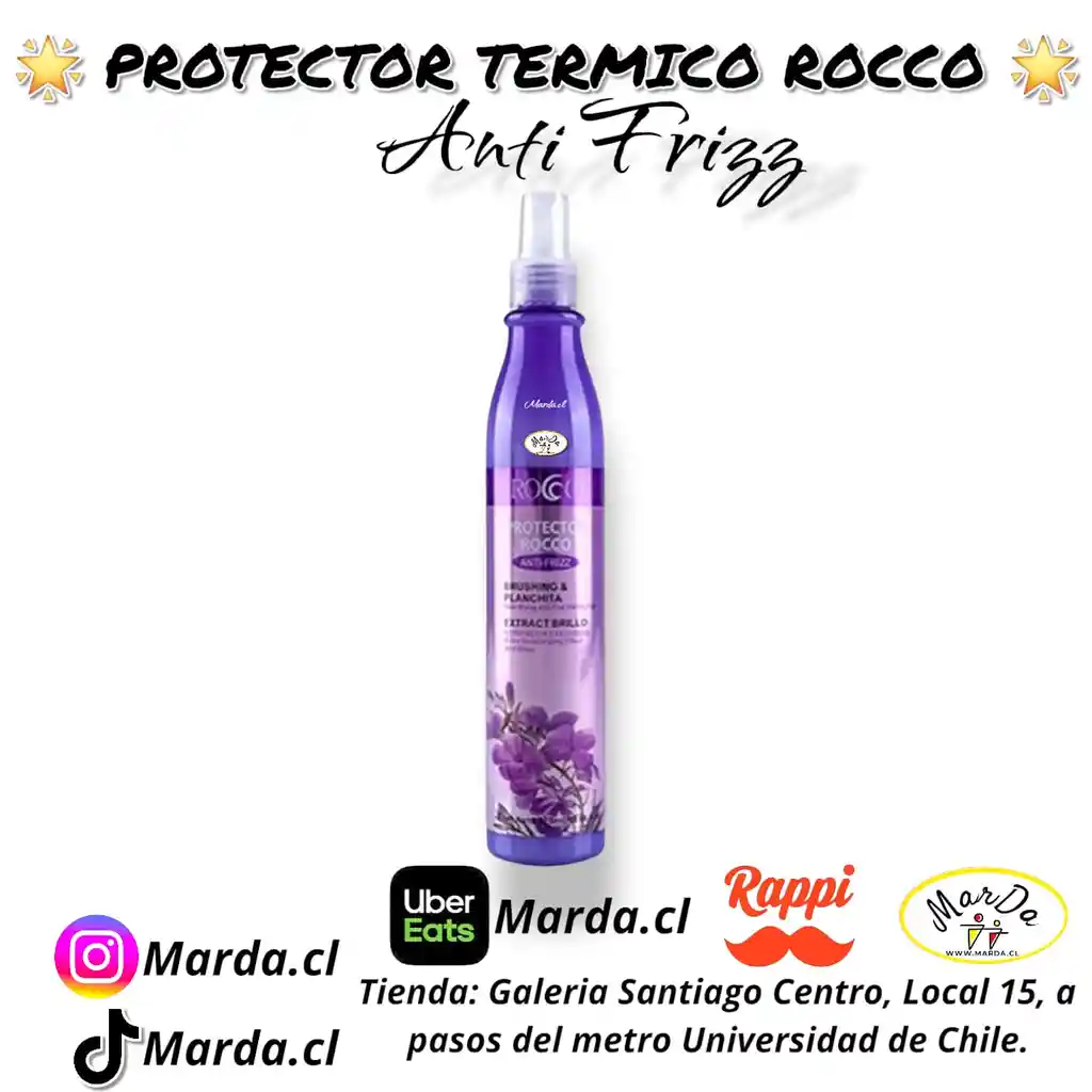 Protector Termico Y Reparador Antifrizz Para Planchado Rocco