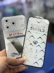 Carcasa Transparente + Lamina De Vidrio Para Iphone 17 Pro