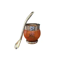 Mate Imperial De Madera Algarrobo Cinta Pampa El Buen Pastor