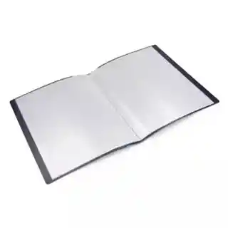 Carpeta Con 40 Fundas Oficio Negra Jm