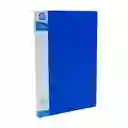 Carpeta Con 20 Fundas Oficio Azul Jm