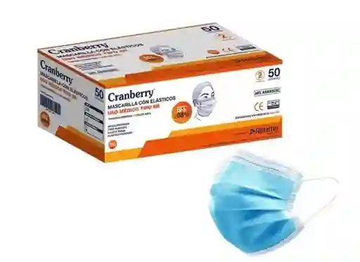 Mascarilla Con Elàstico Celeste X50 U