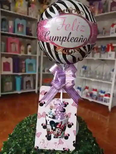 Arreglo Tazon Estuche Y Globo