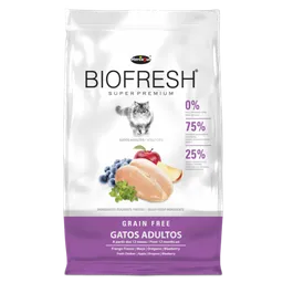 Biofresh - Alimento S.p. Grain Free Gatos Adultos (pollo/manzana/oregano Y Arandano) 1.5 Kg
