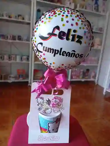 Arreglo Tazón Y Globo