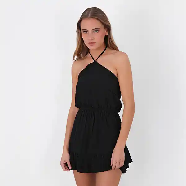 Enterito Halter Negro L Mujer Raindoor