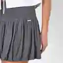 Falda Globo Lino Gris Xxs Mujer Raindoor