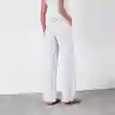 Pantalón Rayas Lino Azul L Mujer Raindoor