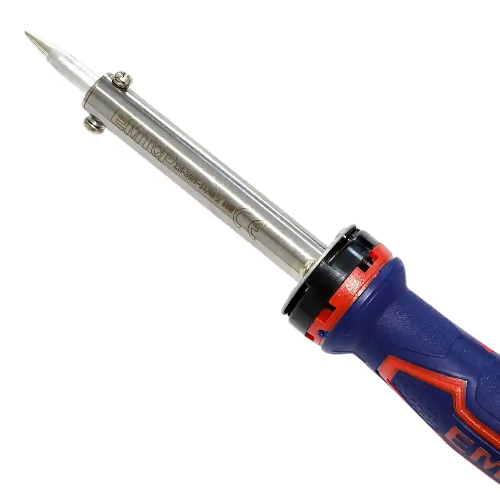 Soldador Eléctrico Cautín De Punta Recta 60w Emtop