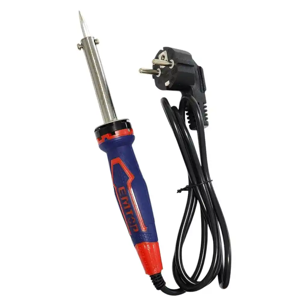Soldador Eléctrico Cautín De Punta Recta 60w Emtop