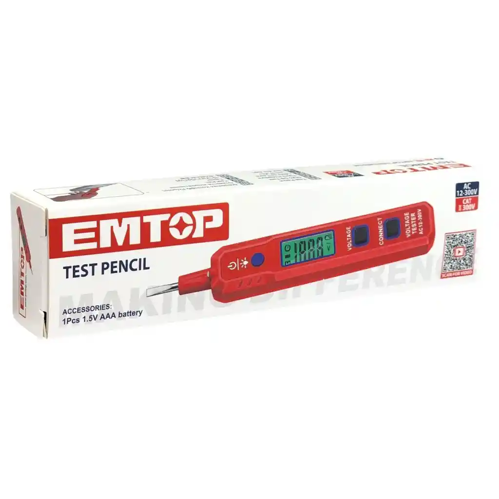 Probador Tester Digital Lapiz 12-300v Emtop Etpl30021