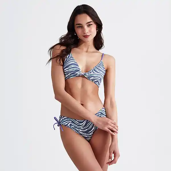 Bikini Paradiso Cebra Xs Azul