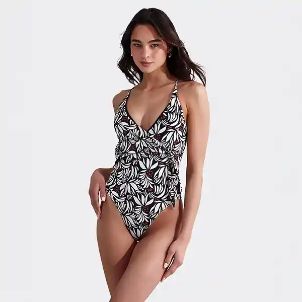 Traje De Baño Paradiso Jungla L Negro