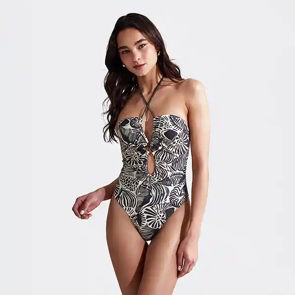 Traje De Baño Paradiso Caracoles S Beige