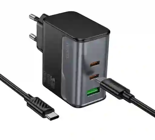 Cargador Usb-c A Usb-c Pd 70w Qc3.0 Hoco Cs75a
