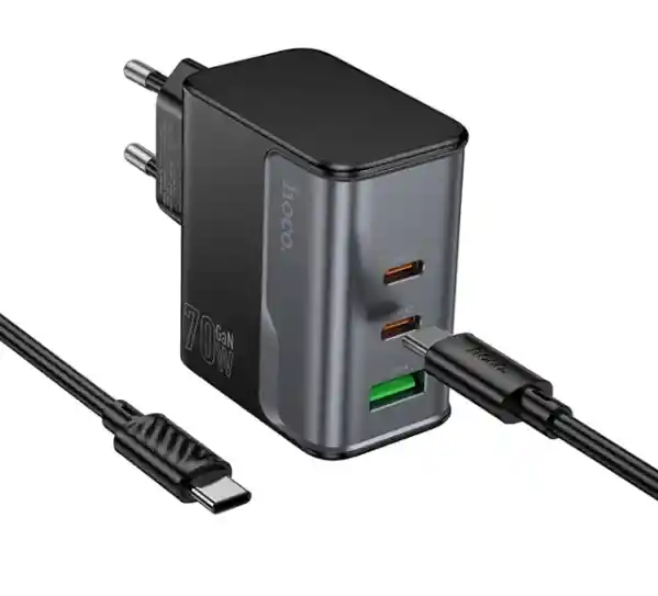 Cargador Usb-c A Usb-c Pd 70w Qc3.0 Hoco Cs75a